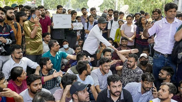 PTI : UPSC aspirants hold protest in Delhi.(File photo-Representational image)